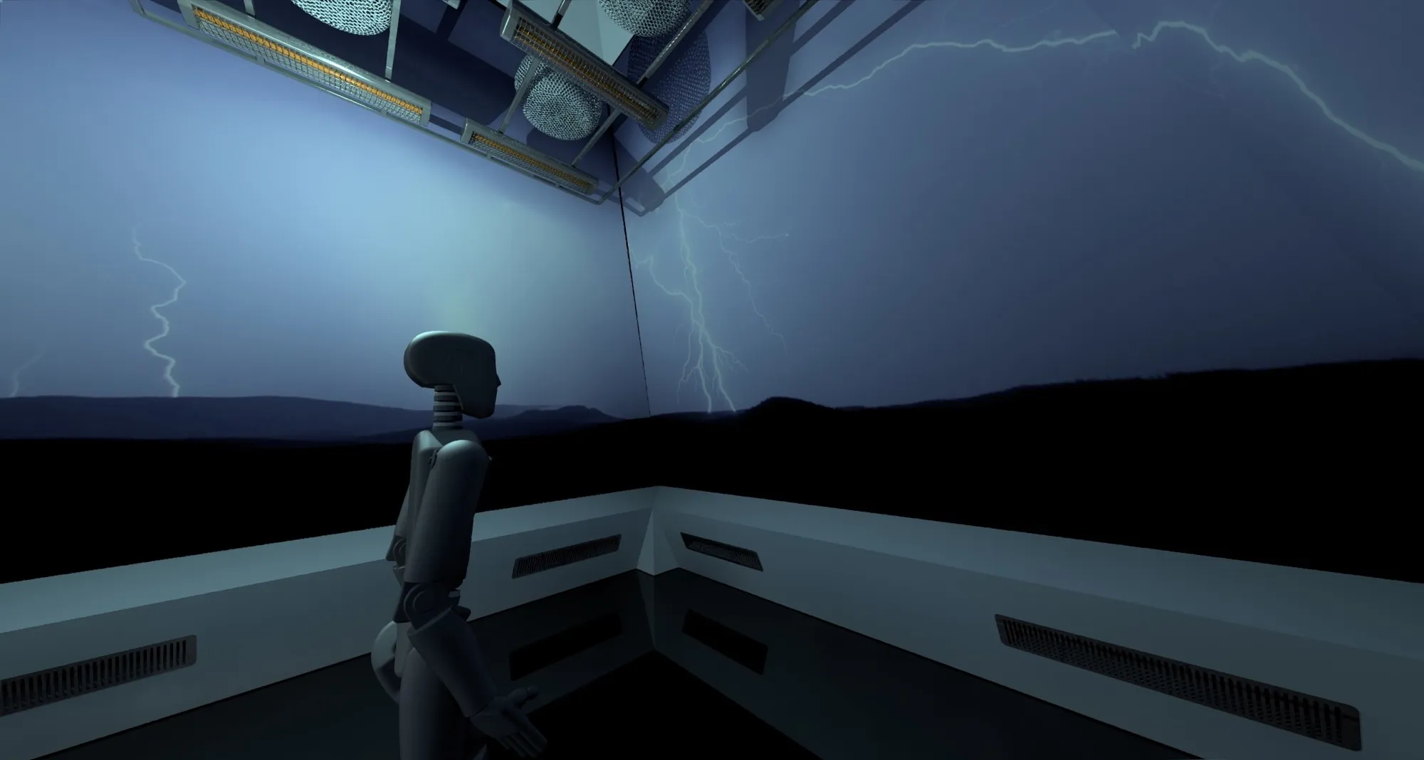 Preview-Skizze · Innenraum, Gewitterwelt