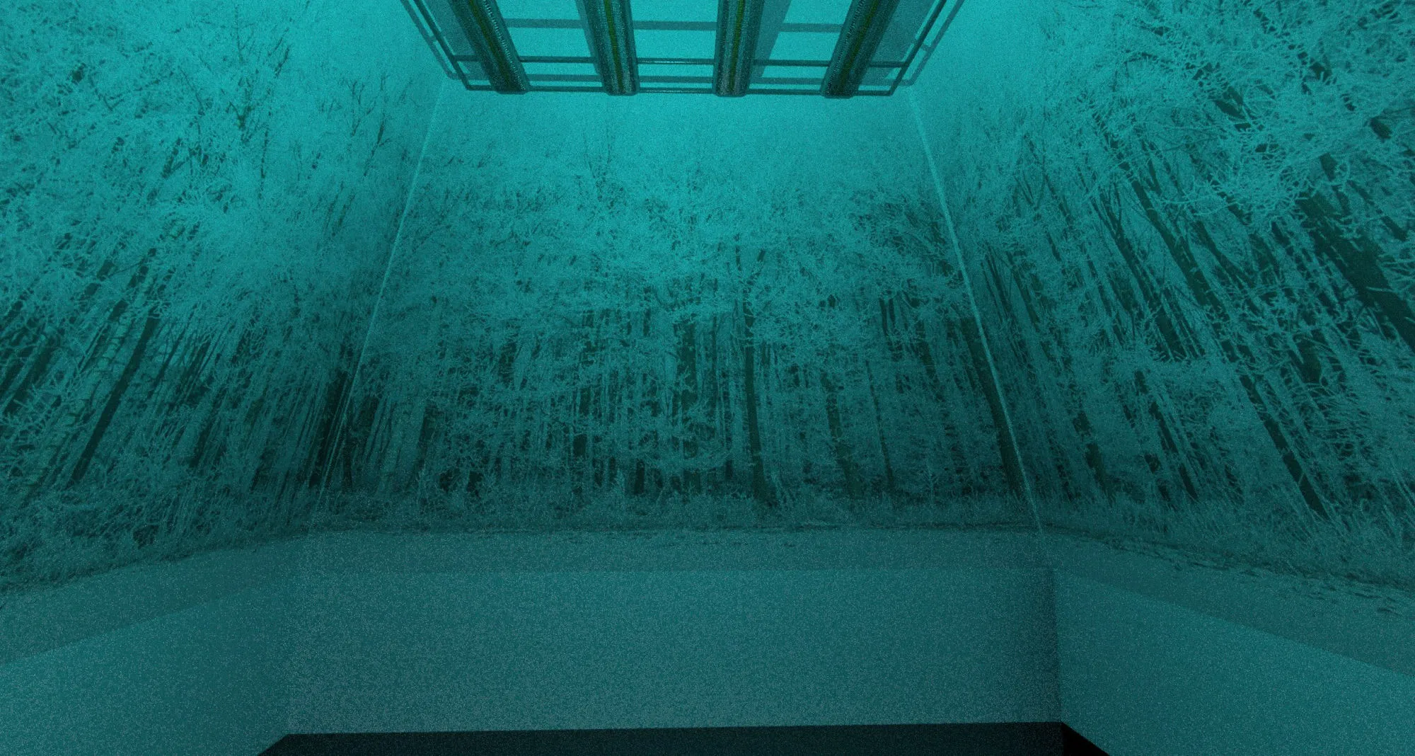 Preview-Skizze · Innenraum, vereister Wald